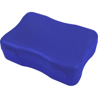 Brotdose "Wave" klein – BPA-freie Lunchbox mit Klickverschluss - Nachhaltige Pausenbox Germany für Kinder in Schule & Kindergarten - trend-blau PP - Blau