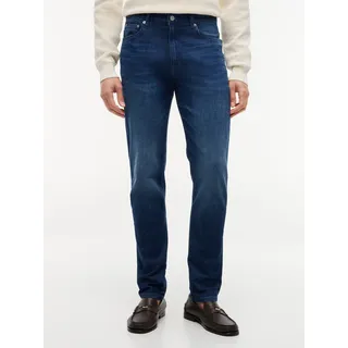 Slim-fit-Jeans TOMMY HILFIGER "BLEECKER", Herren, Gr. 40, Länge 34, gene blau, Denim/Jeans, Obermaterial: 94% Baumwolle, 4% Elastomultiester, 2% Elasthan, slim fit, Jeans Slim-fit-Jeans