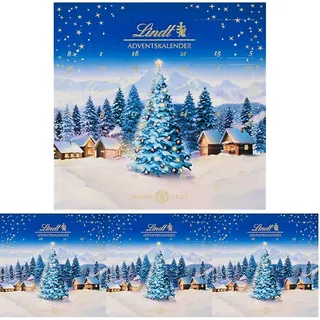 Lindt Schokolade | Mini-Tisch-Adventskalender Weihnachtszauber 2025 | 115g | 24 süße Überraschungen | Schokolade für die Weihnachtszeit (Packung mit 4)