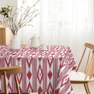Martina Home Harzbeschichtete Tischdecke Inseln, 250 x 140 cm, Rot