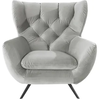 Candy 3C Candy Sessel »Beatrice Ohrensessel mit Knopfheftung im Rücken« bequemer Retro Solitärsessel auch in Cord und Fellimitat 3C Candy