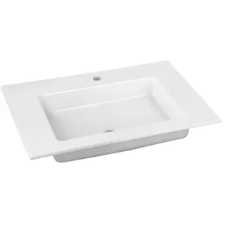KEUCO ROYAL 60 Einbauwaschtisch aus Keramik, 704x17x538mm, mit 1 Hahnloch, weiß, 32140310701