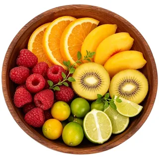 Dekoschale Salatschüssel aus Akazienholz, Holzschale Deko Obstschale Holz, Längliches Deko Brett Serviertablett Tischdekoration Holzablage Schlüssel Schale für Obst, Salate, Dip (Rund 20cm)