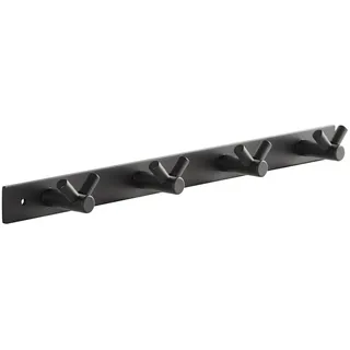 SOTECH Blackline CORA V Hakenleiste 345 mm mit 4 Haken schwarz pulverbeschichtet Garderobenleiste