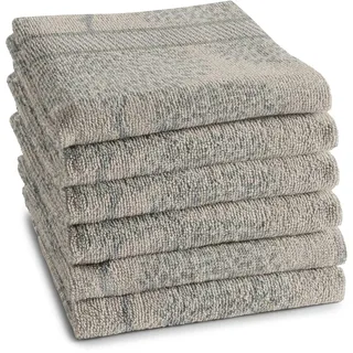 Geschirrtuch DDDDD "Trees", grau (taupe), B:50cm L:55cm, 100% Baumwolle, Geschirrtücher, Geschirrtuch, Küchenhandtuch aus weicher Frottee, 50 x 55 cm