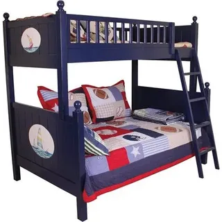 Etagenbett Hoch Blau 190 x 120 x 165 cm JVmoebel - Blau