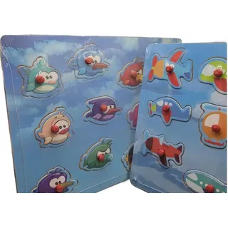 Puzzle Holz 12 sortiert 30x22,5cm