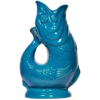 Gluckigluck Karaffe mit „Gluck-Gluck“-Geräusch 27,5/17/9,5 cm , Petrol , Keramik , Tiere , 1.2 L , Organisch , handgemacht , Geschirr, Kannen & Karaffen, Wasserkaraffen & Krüge