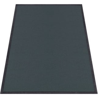 Paco Home Teppich »Tatami 475«, rechteckig, 24 mm Höhe, Kurzflor, Uni-Farben, mit Memory Foam, waschbar blau