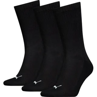 Puma Cushioned Crew Socken 3er Pack Schwarz 39-42