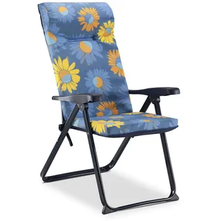 Solenny 50001001155090 Liegestuhl, 6 Positionen, 5 cm dicke Polsterung mit anatomischem Kopfteil