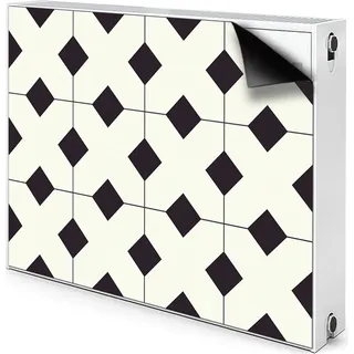 Magnet Radiator Magnet Mat Heizkörperverkleidung Heizkörper-Abdeckung Heizung 80x60 cm - Geometrisches Muster