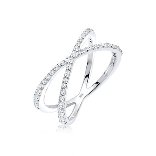 Elli Kreuz Symbol Zirkonia 925 Sterling Silber Ringe Damen