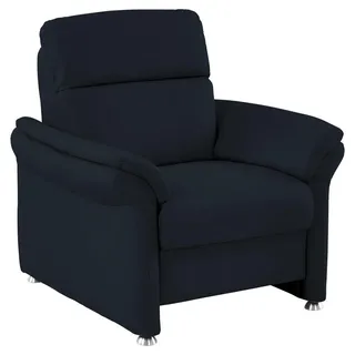 Beldomo Premium Sessel , Dunkelblau , Leder , Echtleder , Rindleder , 98x96x92 cm , Goldenes M , Fußauswahl, Lederauswahl , Wohnzimmer, Sessel, Ledersessel