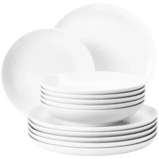 SELTMANN WEIDEN Lido Tafelservice 12-tlg. rund weiß