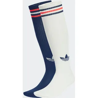 adidas Originals Sportsocken "3S KNEE S 2P" 2 Paar tlg. für sportive Aktivitäten und Laufen, vom Fußball inspirierte Details, sanftes weiß, night indigo