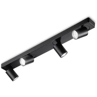 Ideal Lux Led-Deckenstrahler , Schwarz , Metall , F , 9x12.5x76 cm , Lampen & Leuchten, Leuchtenserien