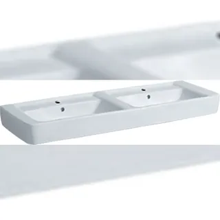Geberit Renova Plan Doppelwaschtisch 130 x 48 cm (501710)