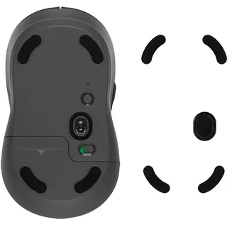 kwmobile Mouse Feet Sticker kompatibel mit Logitech M650 Wireless Ersatz Glider - Mausfüße passgenau - Maus Glides in Schwarz