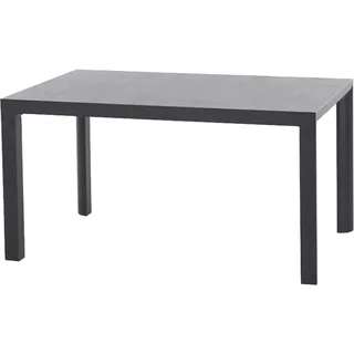 Siena Garden Silva Gartentisch 140 x 90 x 74 cm Schwarz