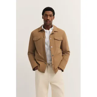 Bugatti Kurzjacke »Regular Fit« mit Flexcity Stretch & Druckknöpfen, beige