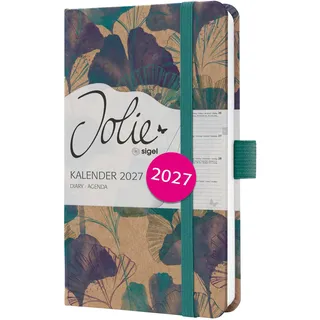 Sigel Wochenkalender 2027 A6 Blau/Türkis