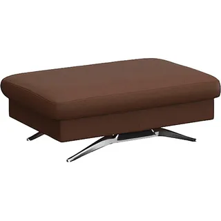 flexlux Pouf Glow Sitzhocker Leder 95 x 81 x 65 cm Braun