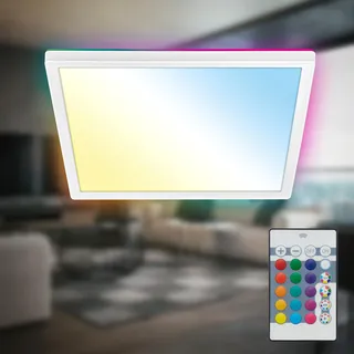 B.K.Licht LED Deckenlampe 1-flg. eckig weiß