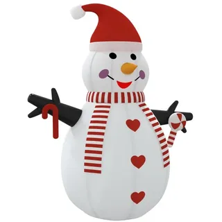 vidaXL Aufblasbarer Schneemann mit LEDs 360 cm