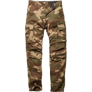 Vintage Industries Reef Camo, Cargohose - Braun/Oliv/Beige - S