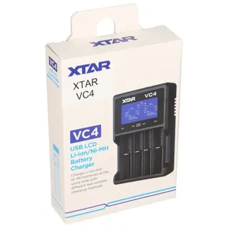 None Xtar VC4 Ladegerät mit LCD Display für Li-Ion NI-MH Akku schwarz