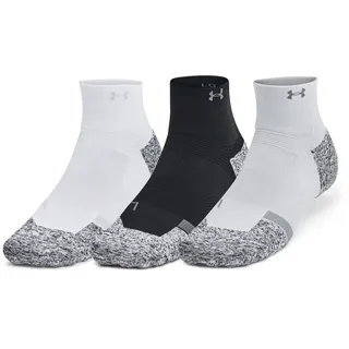 Under Armour Pro Kurze Socken 3 Paare - Black / White / Reflective - EU 31 1/2-36 1/2