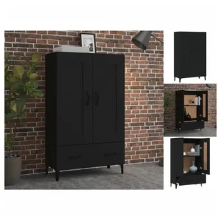 vidaXL Highboard Schwarz 70x31x115 cm Holzwerkstoff