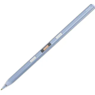 DAM Pencil Pen P10S magnetisch mit austauschbaren Spitzen, neigbar, Kupferkern mit Superleitung, transparentes Gehäuse, 16,5 x 1 x 1 cm, Farbe: blau