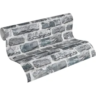 A.S. Création Neue Bude 2.0 Vliestapete 10 m x 0,53 m 0 g Grau/Schwarz 361404