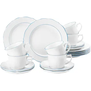 SELTMANN WEIDEN Sonate Kaffeeservice 18-tlg. weiß-blau