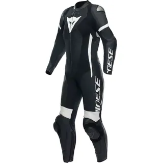 Dainese Grobnik S26, Lederkombi 1tlg. perforiert Damen - Schwarz/Schwarz/Weiß - 38