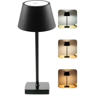 ChenFec LED Tischlampe Kabellos Akku Aufladbar, Tischleuchte Kabellos USB Akku Kabellose Lampe Flaschenlicht, LED Lampe Tischlampe Akku Tischleuchte Outdoor Indoor