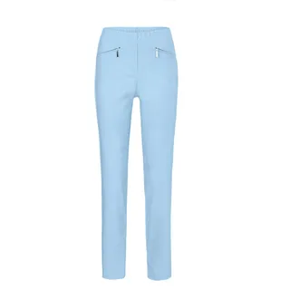 GOLDNER 2-in-1-Hose »Kurzgröße Schlupfhose LOUISA mit Steppnähten«, blau
