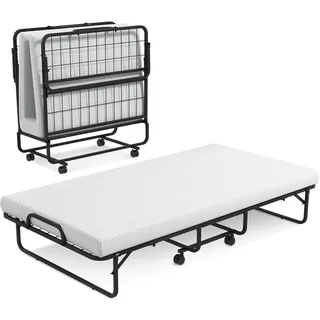 Costway Klappbett 90 x 200 cm weiß