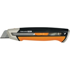 Bild Cuttermesser, Länge 19,4 cm, Inklusive Klinge (25mm), Rostfreier Stahl/Kunststoff, Schwarz/Orange, CarbonMax 1027228