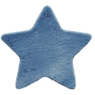 Teppich Romance Stern blau 80x80 cm