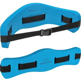 EVEREST FITNESS Schwimmgürtel für Wasser Fitness und Gymnastik - Schwimm Gürtel bis 100 kg für Erwachsene - Verstellbarer Wasser Fitness Gurt - Blau