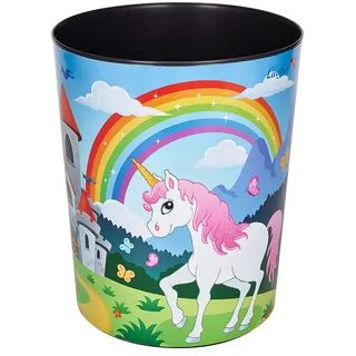 Läufer Papierkorb Einhorn 13 l Mehrfarbig