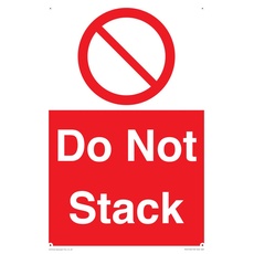 Schild "Do Not Stack", 200 x 300 mm, A4P
