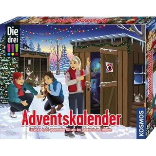 Kosmos Die drei !!! Adventskalender 2024 - Das Geheimnis im Tierheim