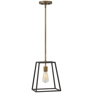Elstead Lighting Hängeleuchte , Schwarz, Goldfarben , Metall , 38 cm , Lampen & Leuchten, Leuchtenserien