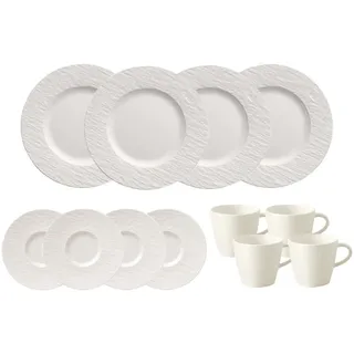 Villeroy & Boch Manufacture Rock Kaffeeservice 12-tlg. weiß