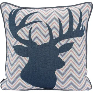 H.O.C.K. Harry Hirsch Dekokissen 45 x 45 cm Blau