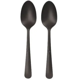 Papstar Löffel, "Gaia" extra stabil, Besteck, schwarz,